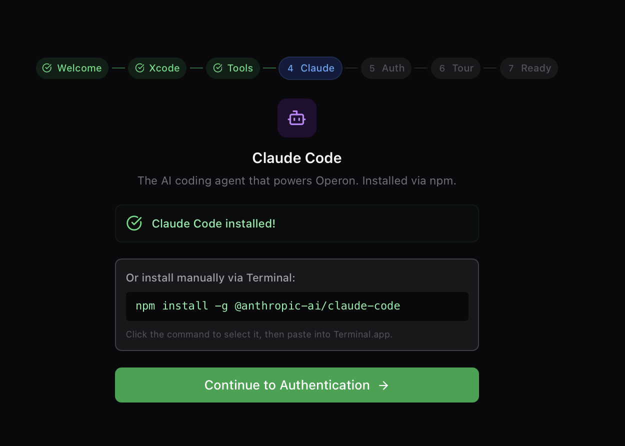 Claude Code installed